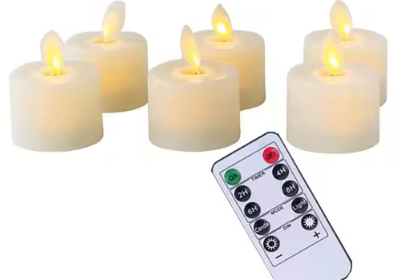 6 Pcs Realistic Flameless Candles With Remote